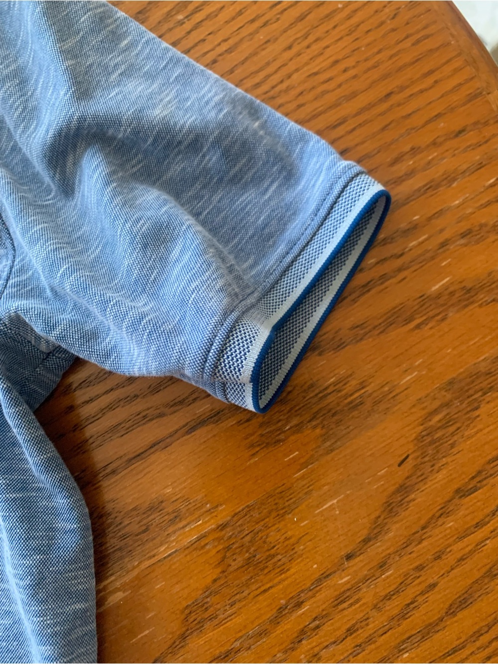 Denim & Flower Polo Shirt - Picture 10 of 15